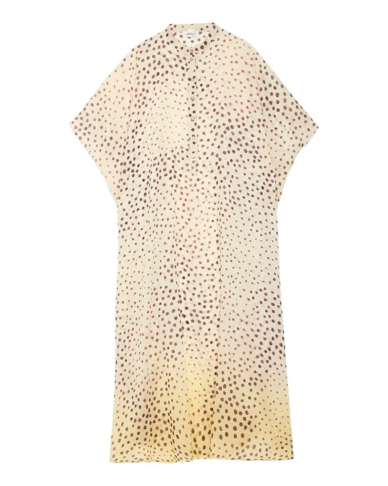ottod’Ame polka-dot-print shirt dress - Nude Nude