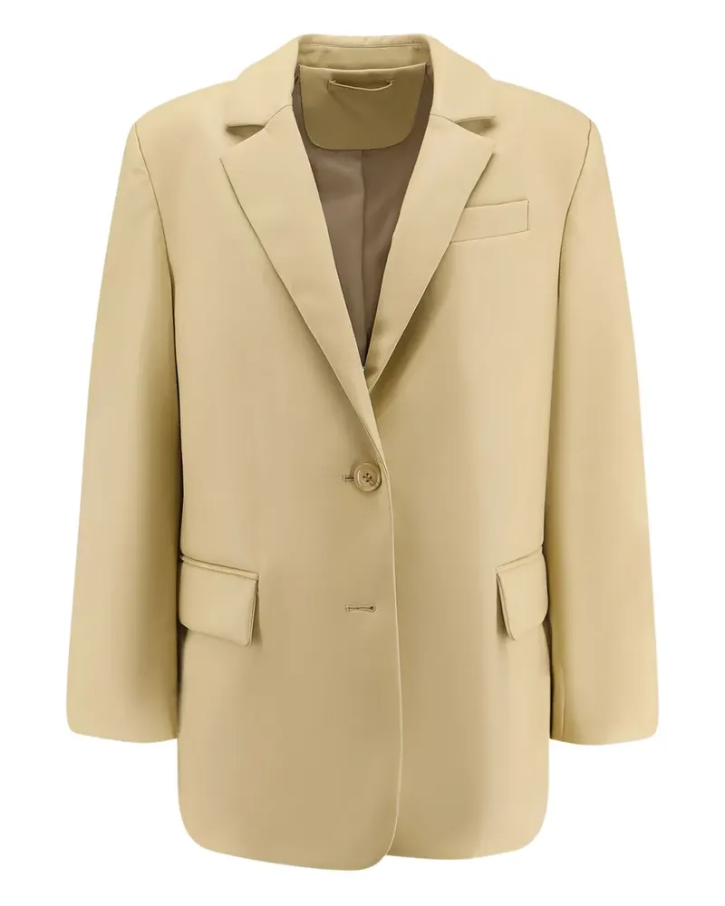 STAND notched-lapel single-breasted blazer - Nude Nude