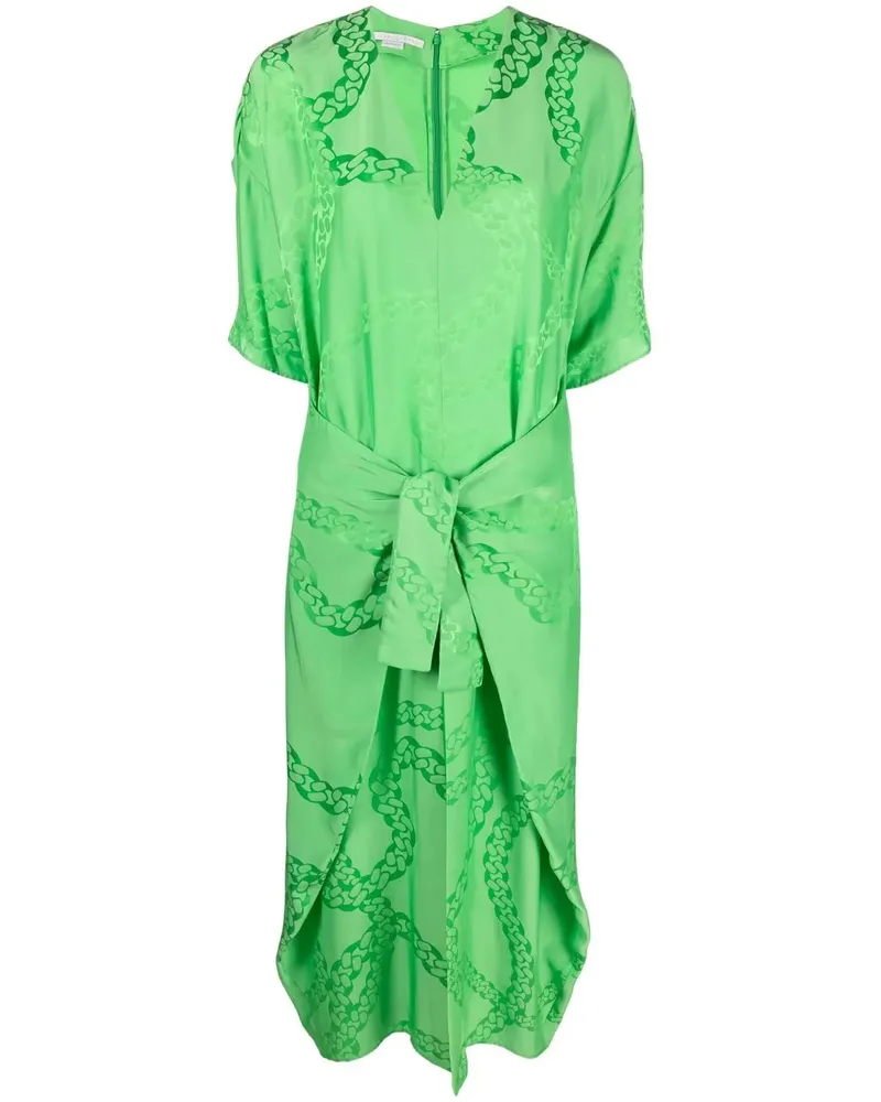 Stella McCartney Maxikleid mit Jacquardmuster - Grün Grün