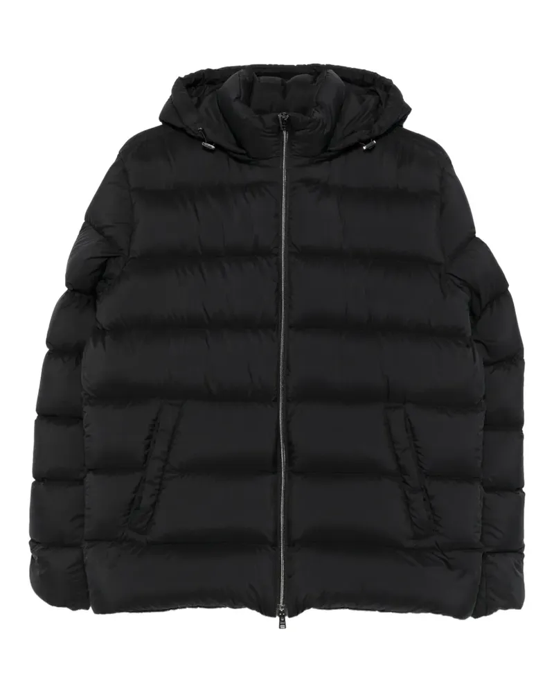 Herno quilted hooded jacket - Schwarz Schwarz