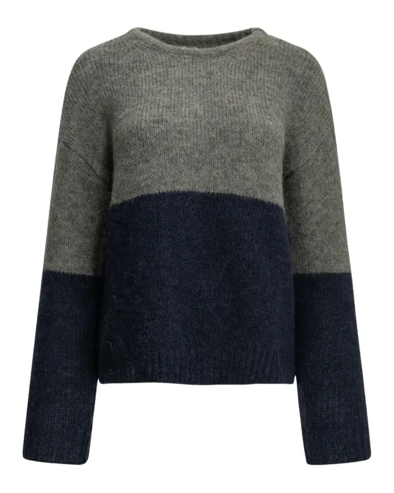 Inès de la Fressange Dana Pullover in Colour-Block-Optik - Grau Grau
