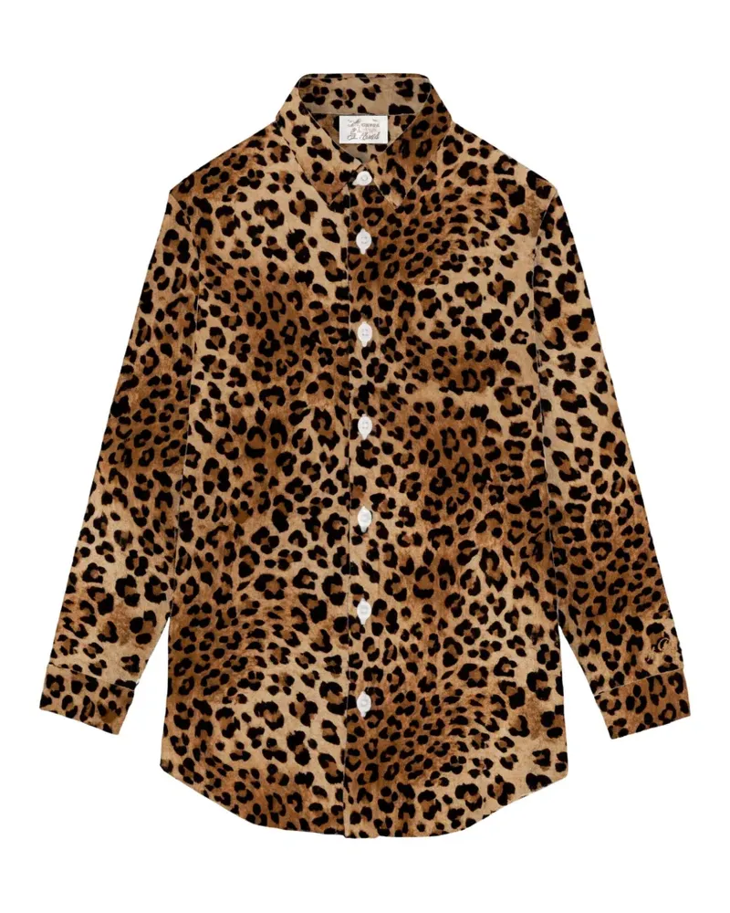MC2 Saint Barth Brigitte Hemd mit Leoparden-Print - Braun Braun