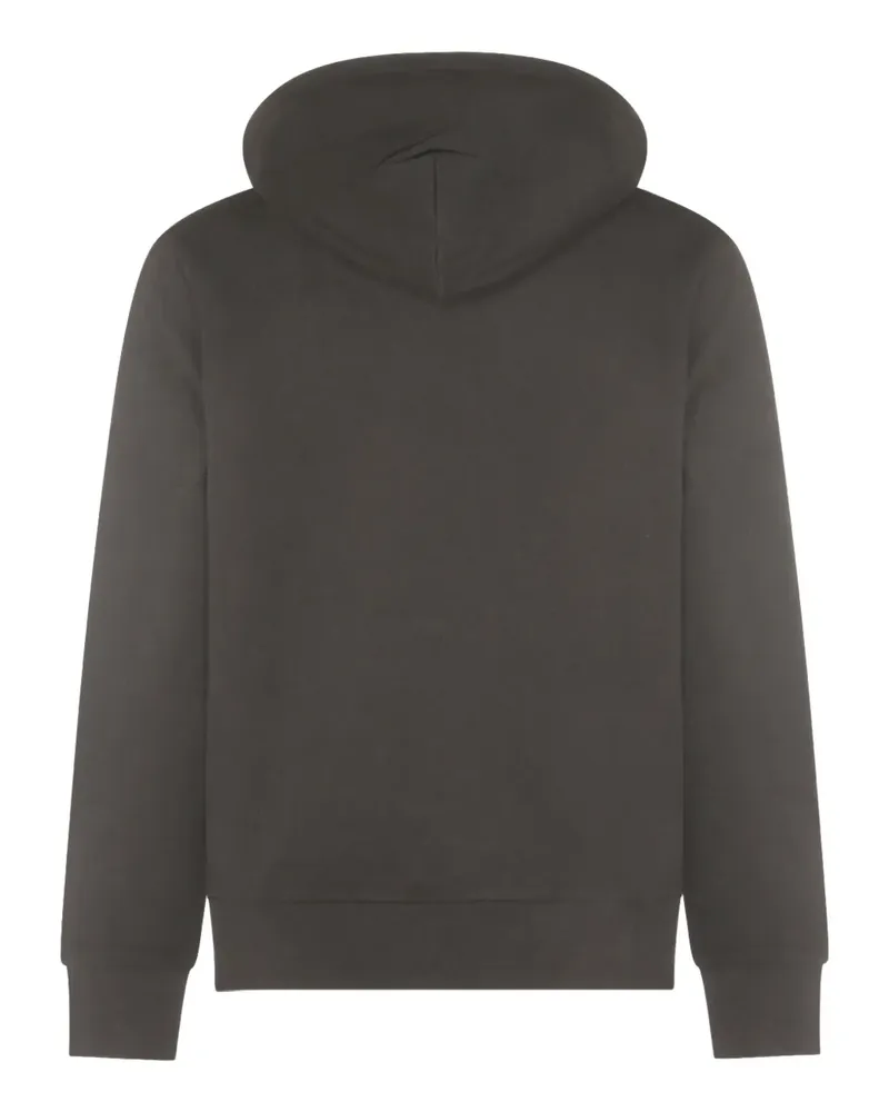 Moncler logo-patch cotton hoodie - Schwarz Schwarz