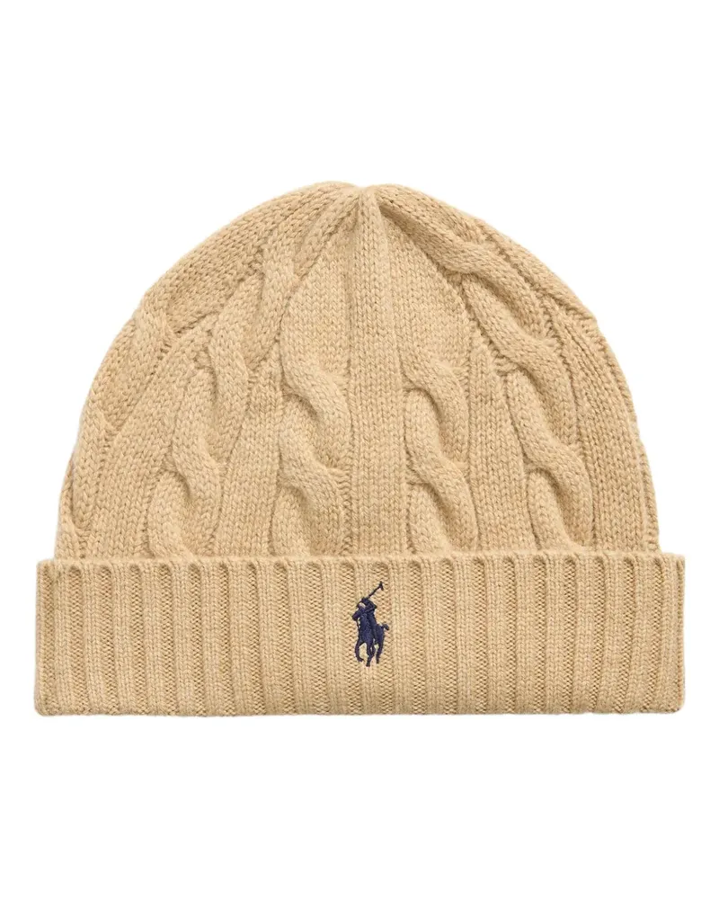 Ralph Lauren Beanie mit Zopfmuster - Nude Nude