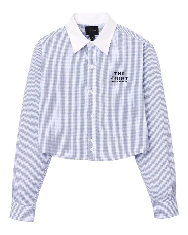 Marc Jacobs Cropped-Hemd mit Vichy-Karo - Blau Blau