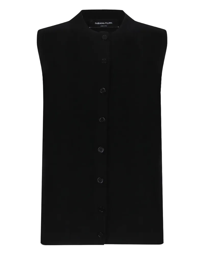 Fabiana Filippi Geknöpfter Cardigan - Schwarz Schwarz