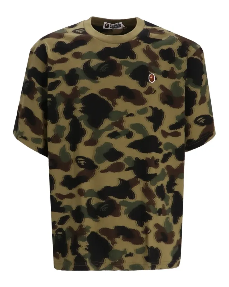 BAPE T-Shirt mit Camouflagemuster - Nude Nude