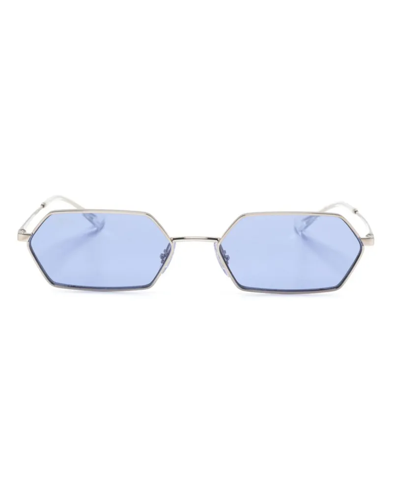 Ray Ban Yevi Sonnenbrille mit geometrischem Gestell - Silber Silber