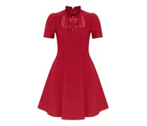 Minikleid mit Rüschen-Kragen - Rot