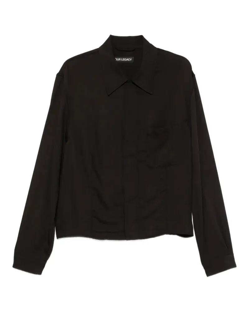 Our Legacy Sift Jacke mit Reißverschluss - Schwarz Schwarz