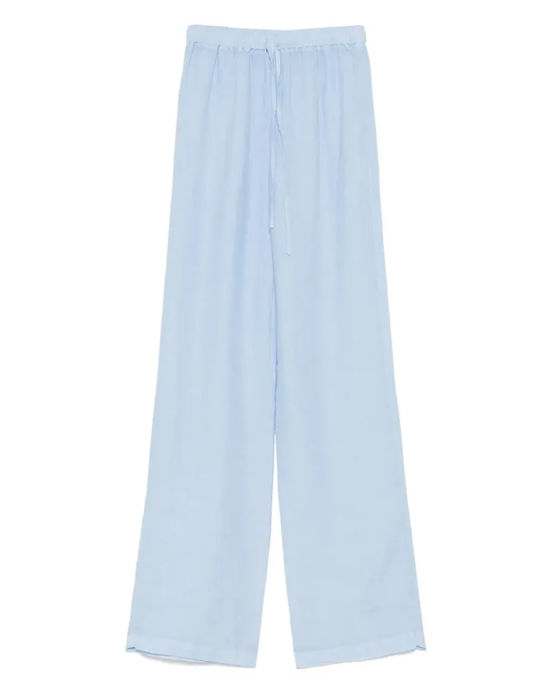 120% Lino Hose aus Leinen - Blau Blau
