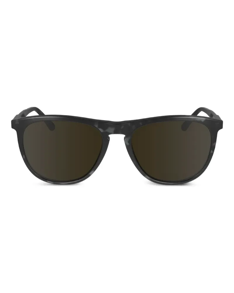 Calvin Klein Sonnenbrille mit rundem Gestell - Schwarz Schwarz