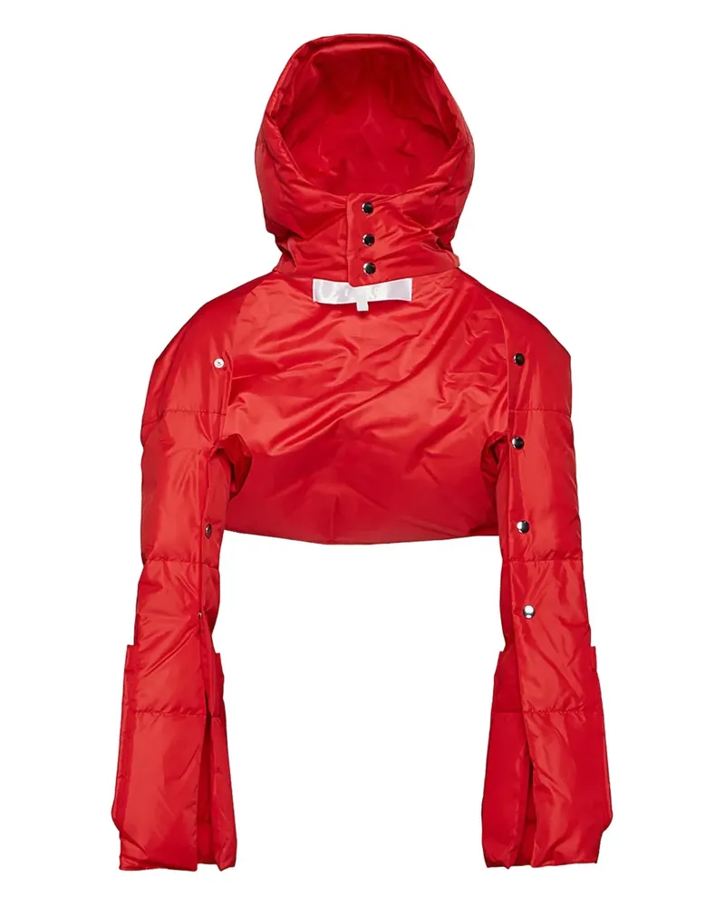 Comme des Garçons Cropped-Jacke mit Kapuze - Rot Rot