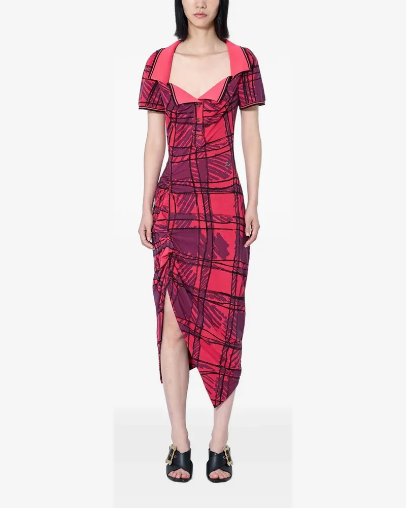 Vivienne Westwood Long Monday Pulling Midikleid - Rot Rot