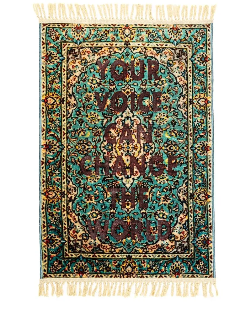 Seletti Teppich mit Print-Mix - Grün Grün