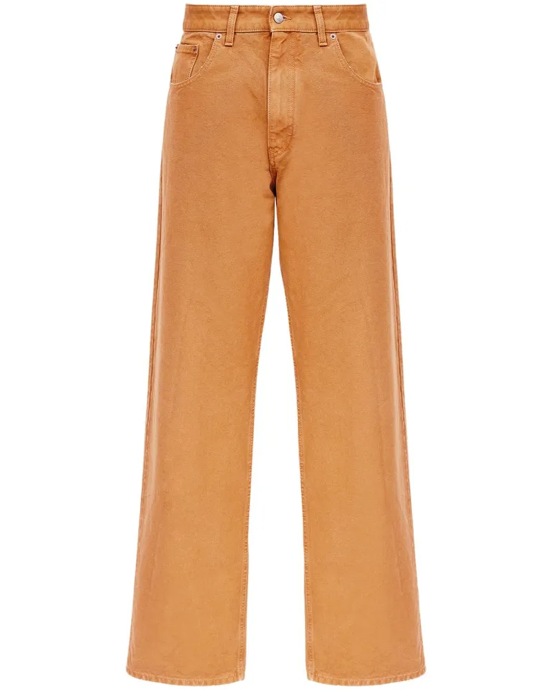 Maison Margiela Jeans in Distressed-Optik - Orange Orange