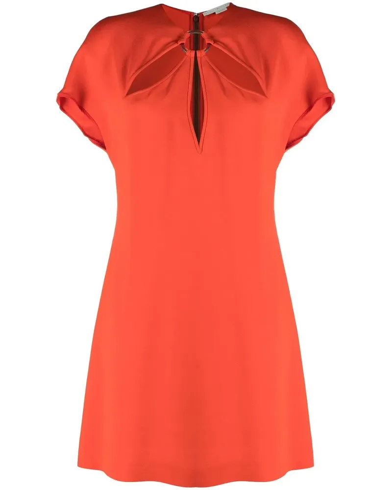 Stella McCartney Minikleid mit Cut-Outs - Rot Rot