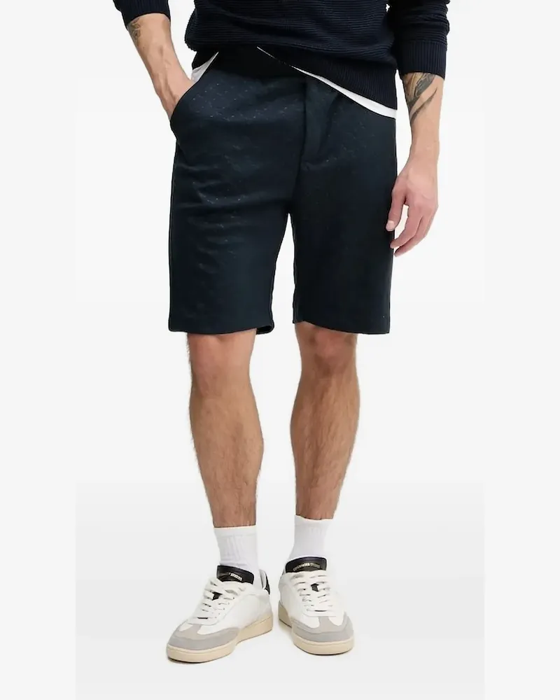 JOOP! Gemusterte Shorts mit Kordelzug - Blau Blau