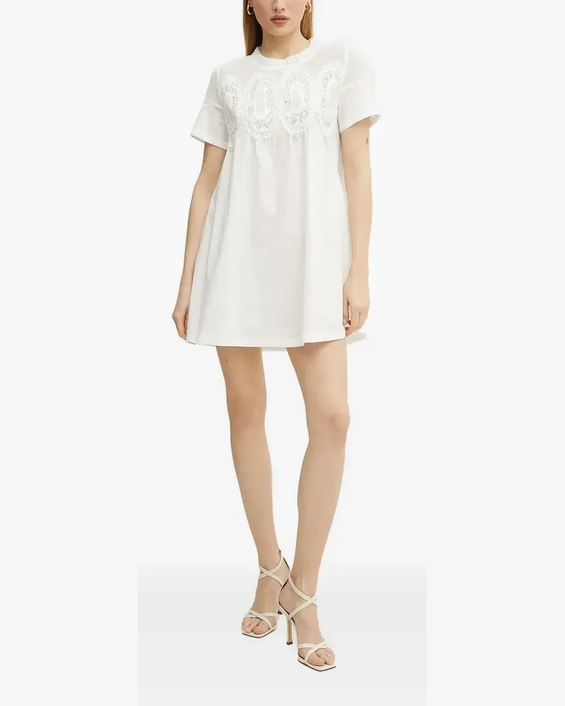 Ermanno Scervino Minikleid mit Stickerei - Weiß Weiß