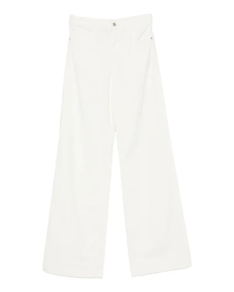 Emporio Armani Jeans mit weitem Bein - Weiß Weiß
