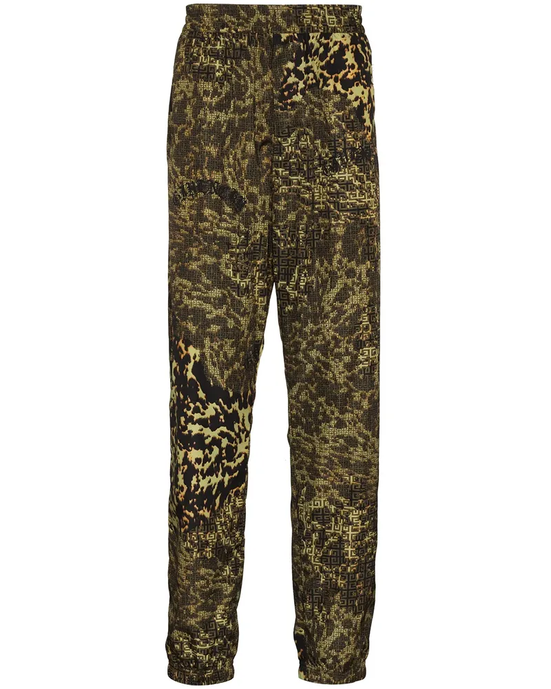 Givenchy Jogginghose mit Animal-Print - Braun Braun