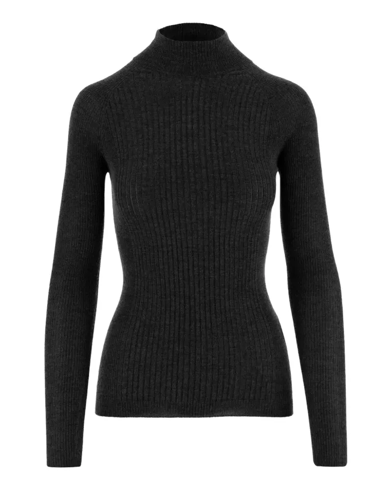 Sa Su Phi ribbed-knit raglan-sleeve sweater - Schwarz Schwarz