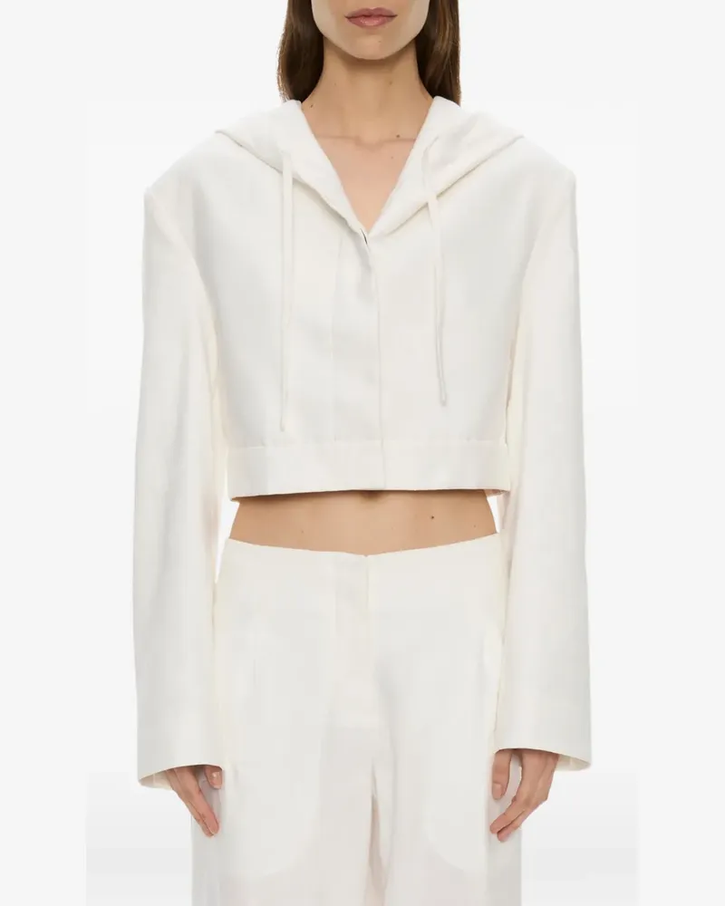 Christopher Esber Noa hooded jacket - Weiß Weiß