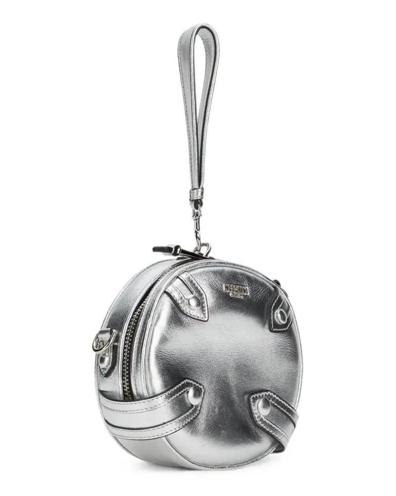 Moschino metallic-effect shoulder bag - Silber Silber