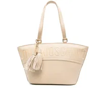 Shopper mit Quaste - Nude