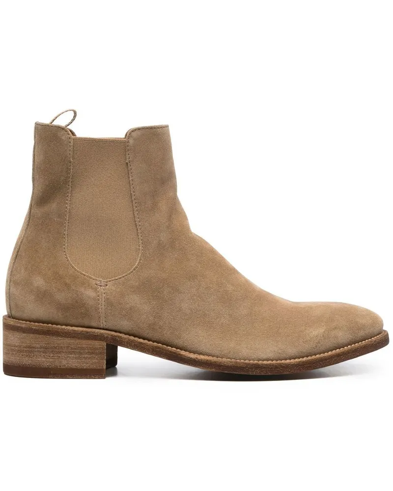 Officine Creative Italia Chelsea-Boots aus Wildleder 30mm - Nude Nude