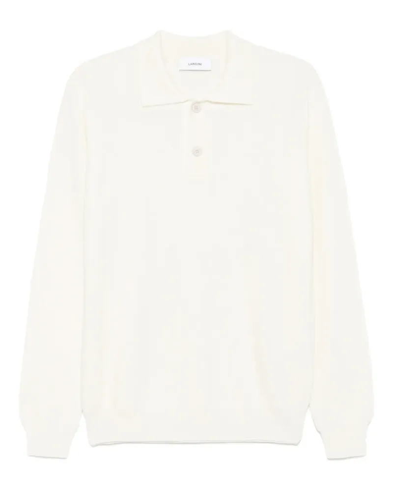LARDINI Poloshirt aus geripptem Strick - Nude Nude
