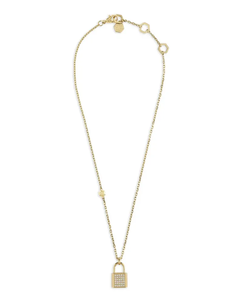 Philipp Plein Valentine padlock necklace - Gold Gold
