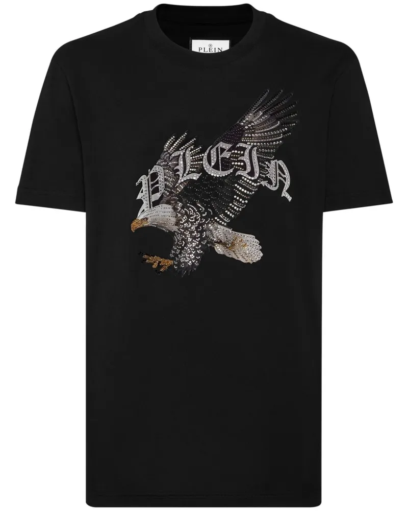 Philipp Plein T-Shirt mit Adler-Print - Schwarz Schwarz
