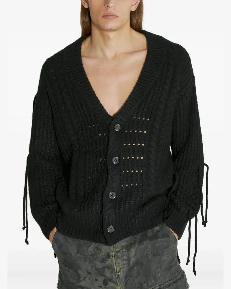 Guess Cardigan mit Riemendetail - Schwarz Schwarz