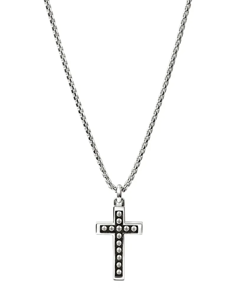 John Hardy nailhead cross necklace - Silber Silber