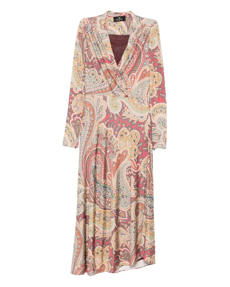 Etro Wickelkleid mit Paisleymuster - Nude Nude