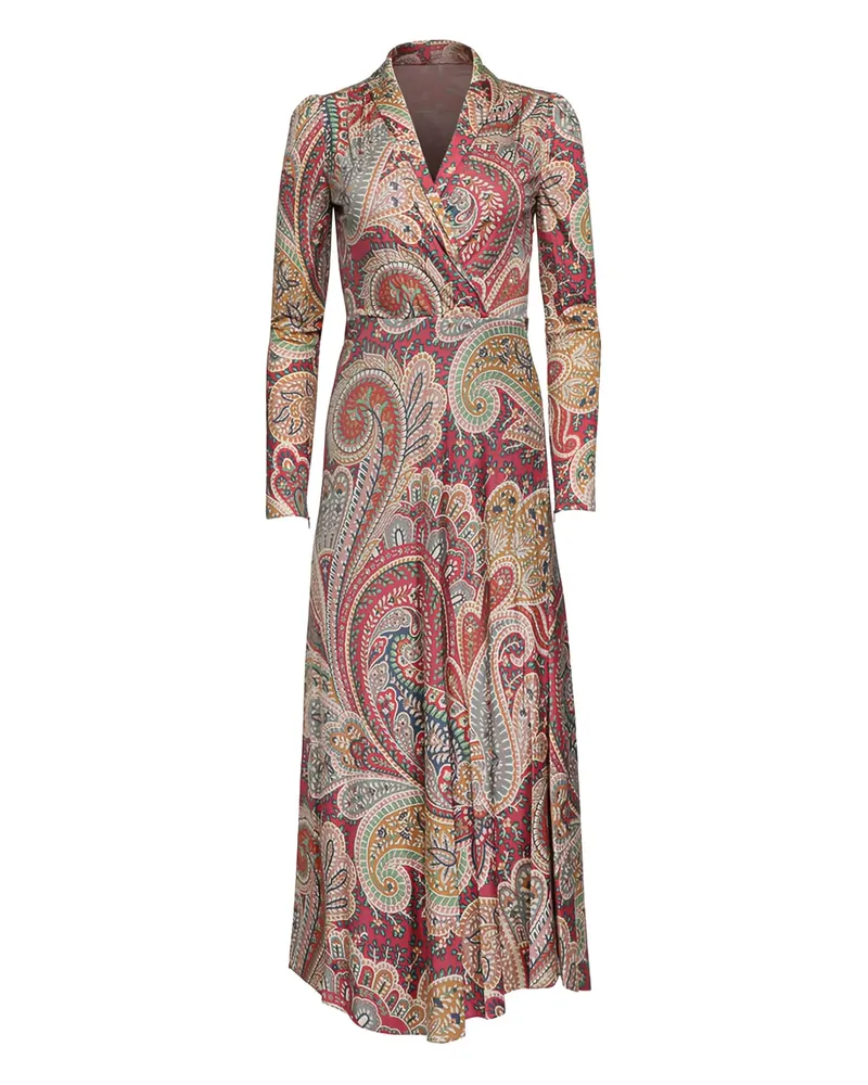 Etro Wickelkleid mit Paisleymuster - Nude Nude