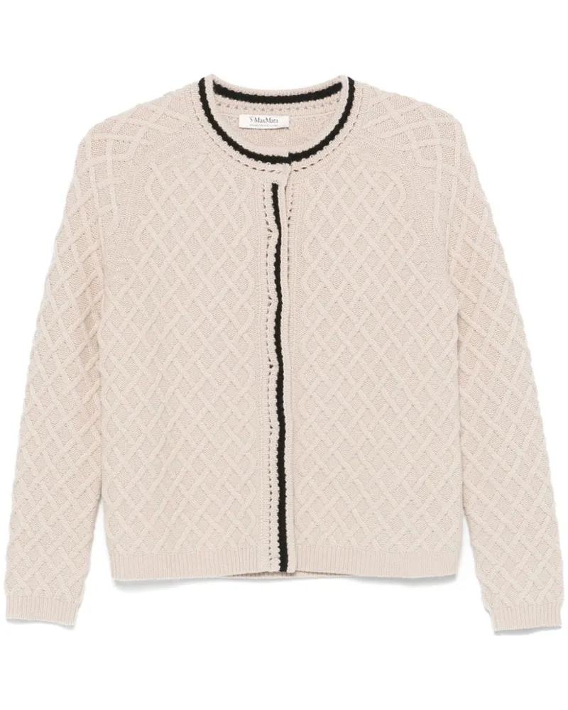 Max Mara Baviera Cardigan - Nude Nude