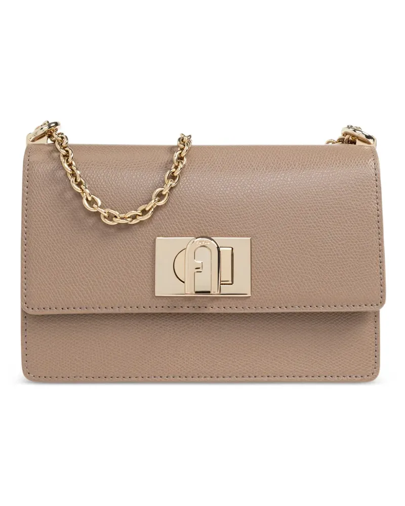 Furla Schultertasche aus Leder - Nude Nude
