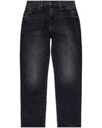 Mother Gerade Cropped-Jeans Grau