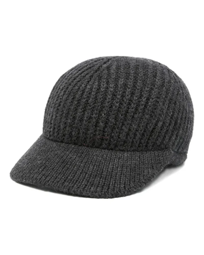MRZ knitted wool baseball cap - Grau Grau