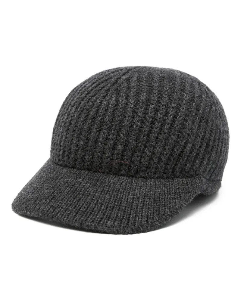 MRZ Gestrickte Baseballkappe - Grau Grau