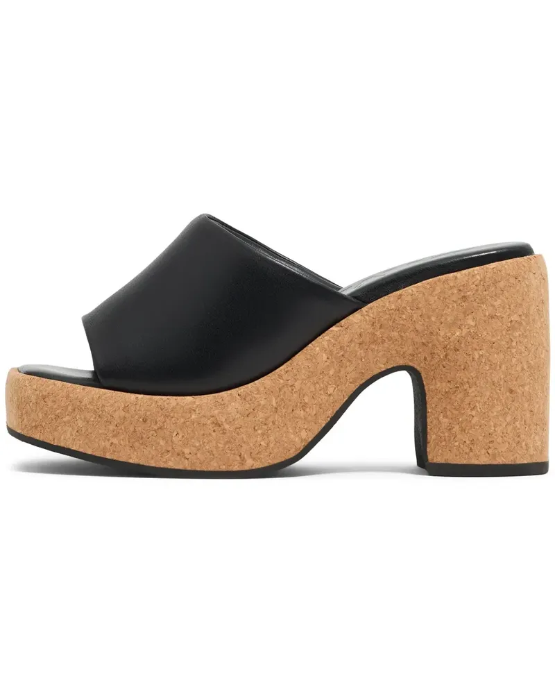 BIMBA Y LOLA Mules aus Leder 95mm - Schwarz Schwarz