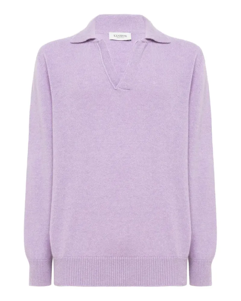 Laneus Langärmeliger Pullover - Violett Violett