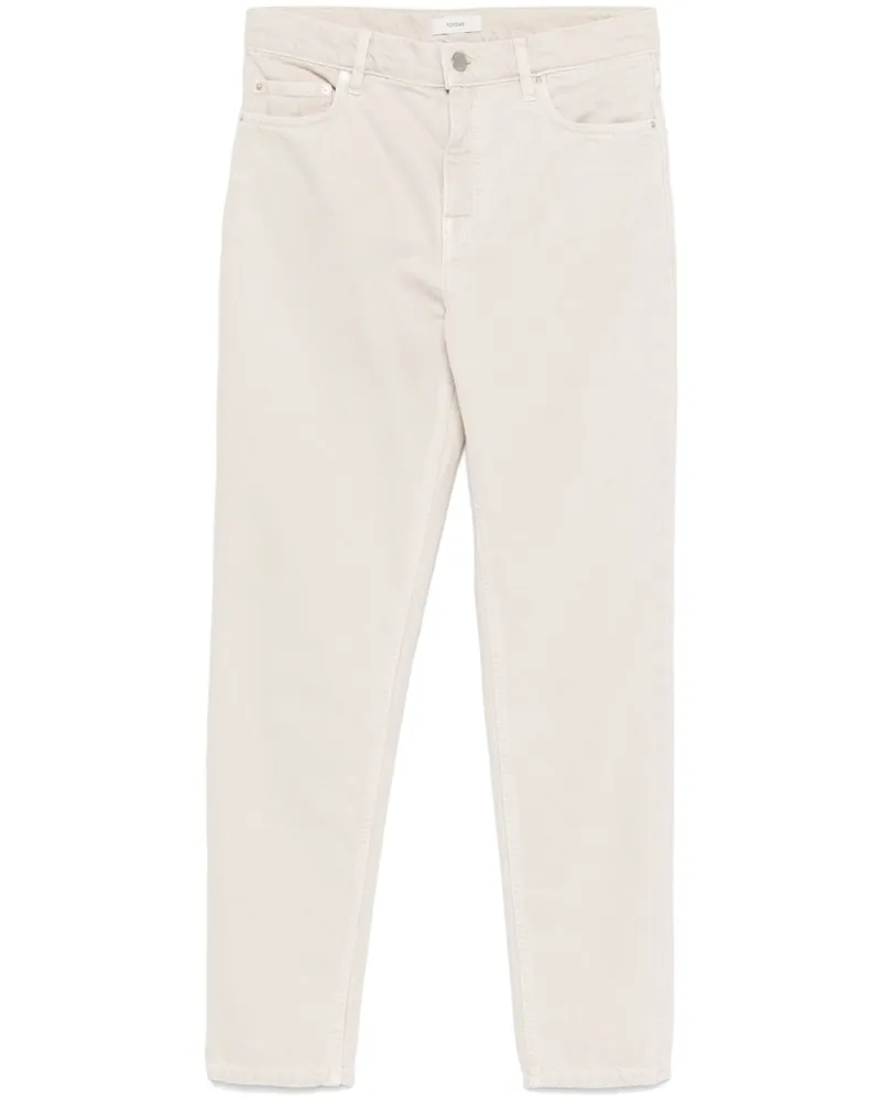 Totême Jeans mit niedrigem Tapered-Bein - Nude Nude