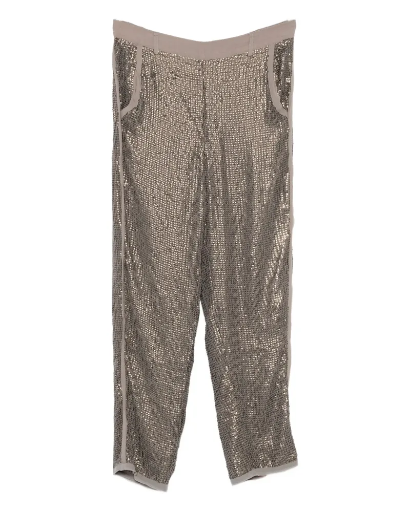 Mes Demoiselles sequin-embellished trousers - Grün Grün
