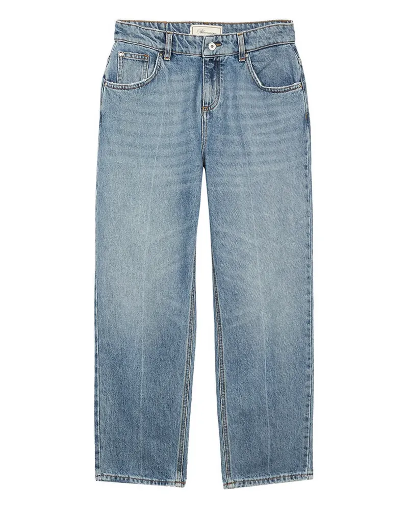 Blumarine Jeans mit Tragefalten - Blau Blau