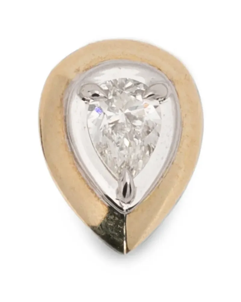 Rainbow K diamond earrings - Gold Gold