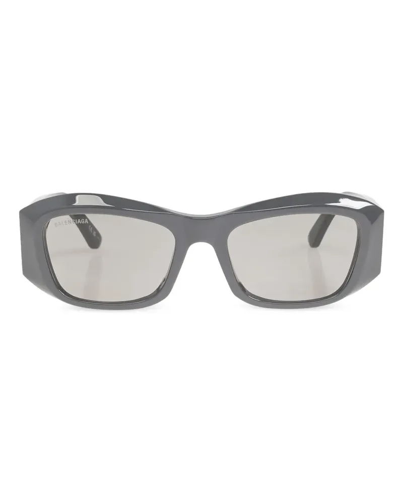 Balenciaga Sonnenbrille mit eckigem Gestell - Schwarz Schwarz