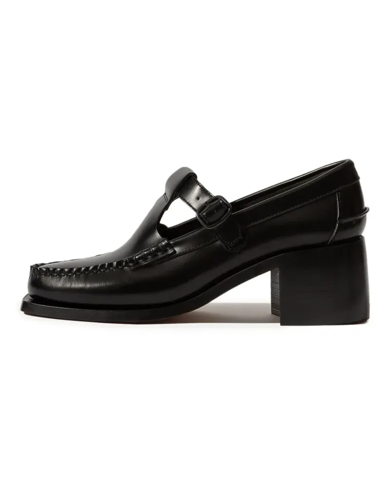 HEREU Alber Loafer mit T-Riemen - Schwarz Schwarz